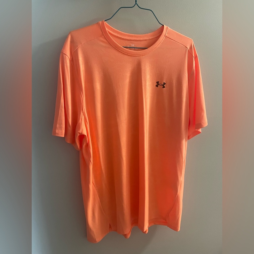 Under Armour Men's Bright Orange Short Sleeve Tee Size XXL